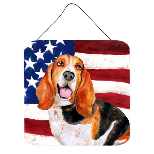 Micasa Basset Hound Patriotic Wall or Door Hanging Prints MI228687